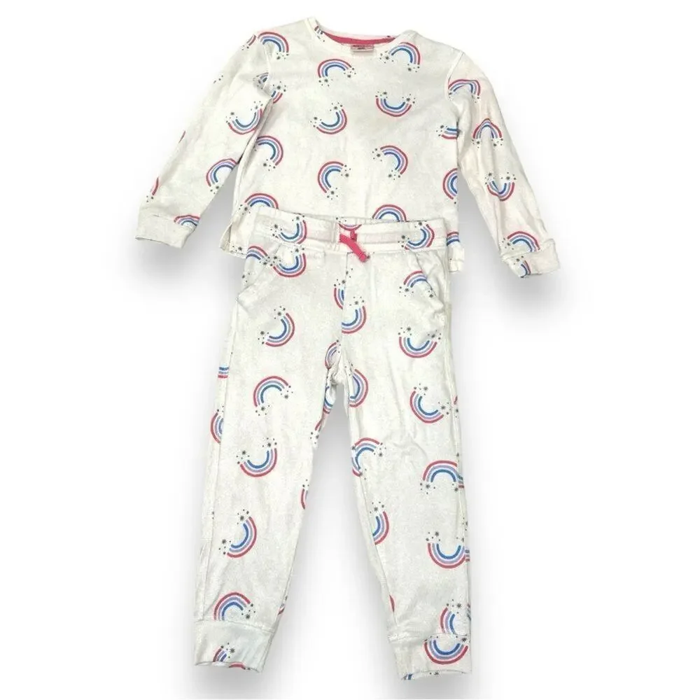 Girls Rainbow Lounging Outfit